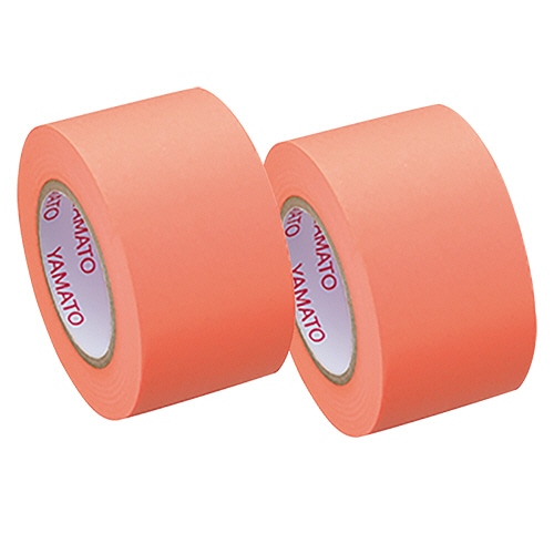ヤマト メモック ロールテープ 蛍光紙 つめかえ用 25mm幅 オレンジ WR-25H-OR 2巻/袋（ご注文単位1袋）【直送品】