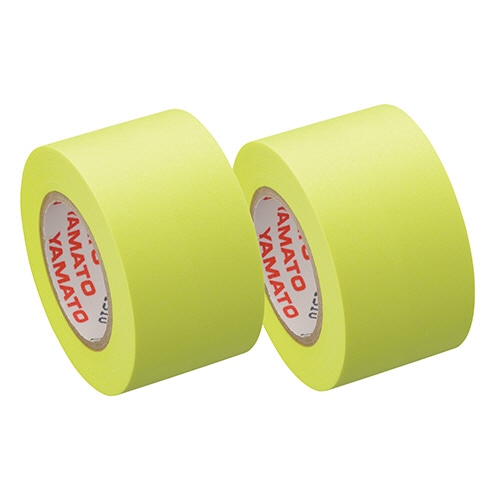 ヤマト メモック ロールテープ 蛍光紙 つめかえ用 25mm幅 レモン WR-25H-LE 2巻/袋(ご注文単位1袋)【直送品】