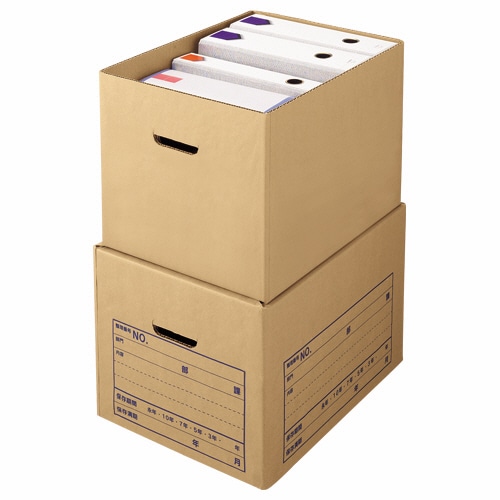 ライオン事務器 文書保存箱 強化タイプ A4用 内寸W420×D325×H295mm SC-31 1個（ご注文単位1個）【直送品】