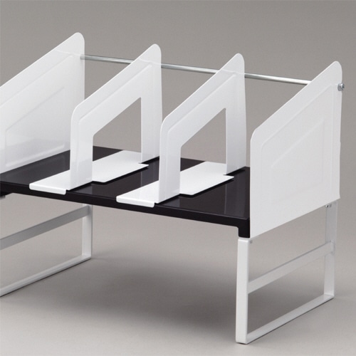 リヒトラブ ブックエンド マグネット付 白 A-7350-0 1個(ご注文単位1個)【直送品】