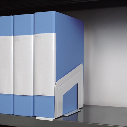 リヒトラブ ブックエンド マグネット付 白 A-7350-0 1個(ご注文単位1個)【直送品】