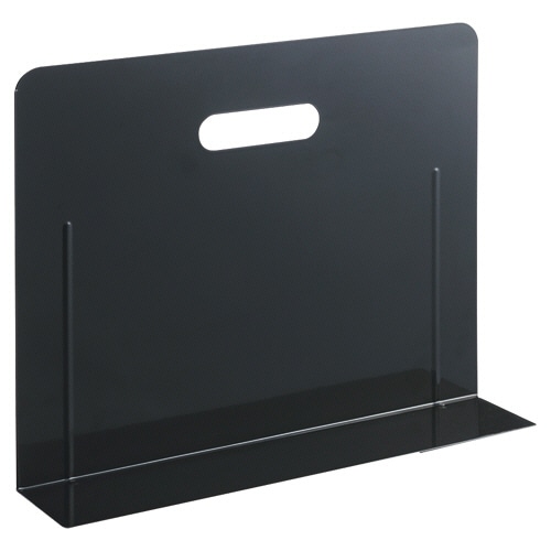 リヒトラブ ブックエンド・スーパーワイドタイプ マグネット付 黒 A-7353-24 1個（ご注文単位1個）【直送品】