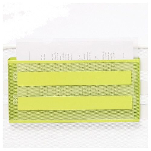 リヒトラブ マグネットポケット A4ヨコ 黄緑 A-7392-6 1個（ご注文単位1個）【直送品】