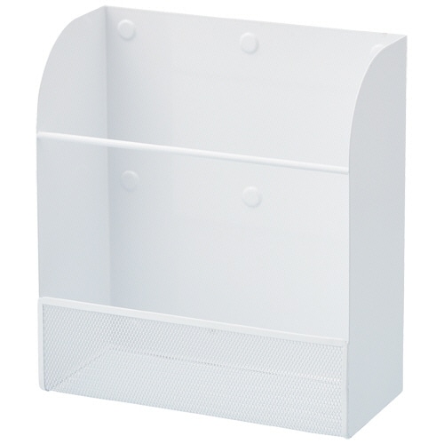 リヒトラブ マグネットラック・L 縦型 白 A-7453-0 1個(ご注文単位1個)【直送品】