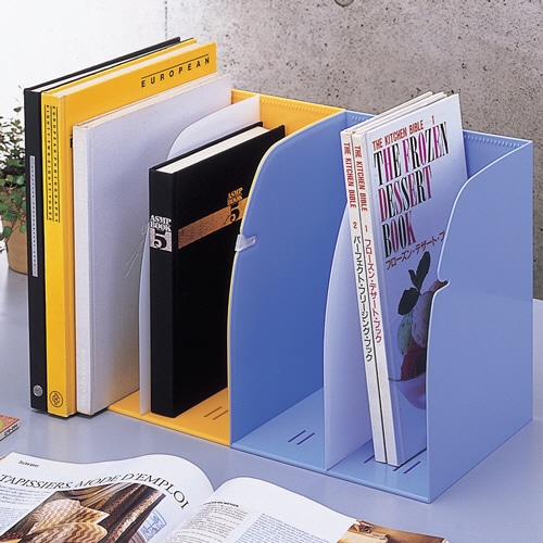 リヒトラブ リクエスト ブックスタンド 2ブロック 黄緑 G1620-6 1個(ご注文単位1個)【直送品】