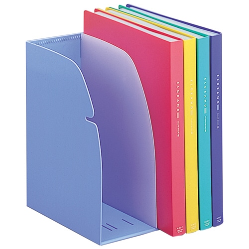 リヒトラブ リクエスト ブックスタンド 2ブロック 水 G1620-14 1個(ご注文単位1個)【直送品】