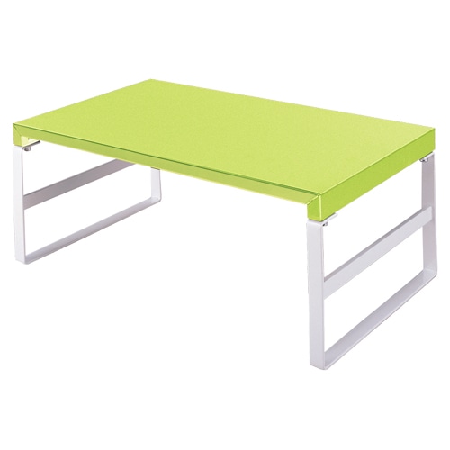 リヒトラブ 机上台 ハイタイプ W390×D250×H160mm 黄緑 A-7331-6 1台（ご注文単位1台）【直送品】