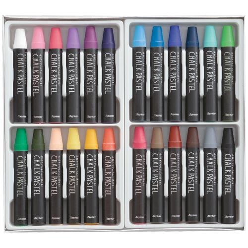 レイメイ藤井 チョークパステル 24色(各色1本) LBCP200 1パック（ご注文単位1パック）【直送品】