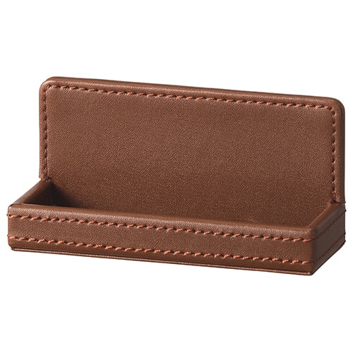 ワールドクラフト レザーカードスタンド ブラウン WL-CD-BR 1個（ご注文単位1個）【直送品】