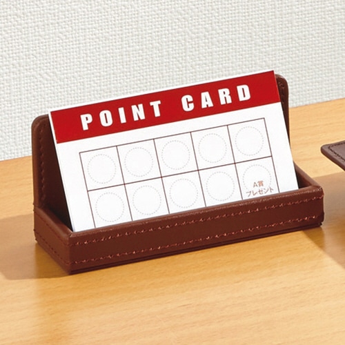 ワールドクラフト レザーカードスタンド ブラウン WL-CD-BR 1個（ご注文単位1個）【直送品】