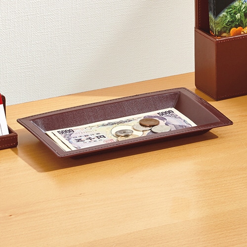 ワールドクラフト レザーつり銭トレー ブラック WL-TRY-BK 1個(ご注文単位1個)【直送品】
