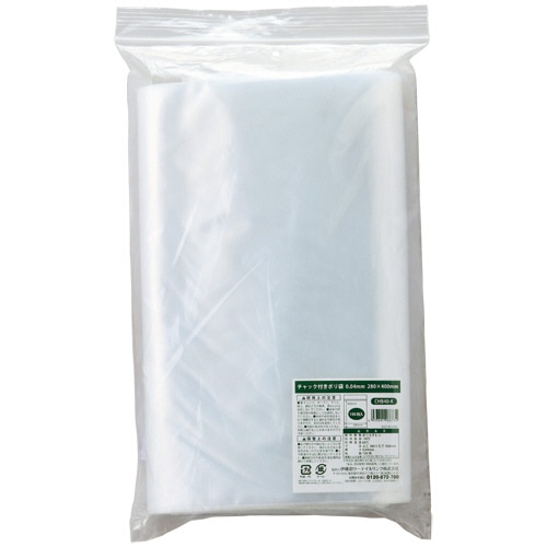 伊藤忠リーテイルリンク チャック付ポリ袋 0.04×280×400mm CHB40-K 100枚/袋（ご注文単位1袋）【直送品】