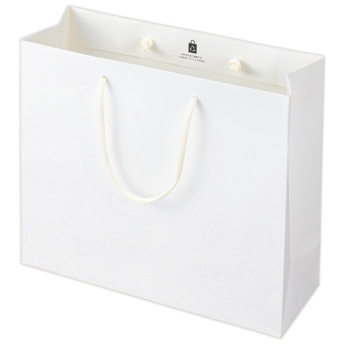 丸玉工業 ジーナス クラフトエンボスバッグ M-W ホワイト 10枚/セット(ご注文単位1セット)【直送品】