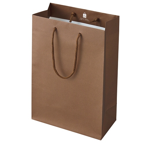 丸玉工業 ジーナス クラフトエンボスバッグ S ブラウン 10枚/セット(ご注文単位1セット)【直送品】