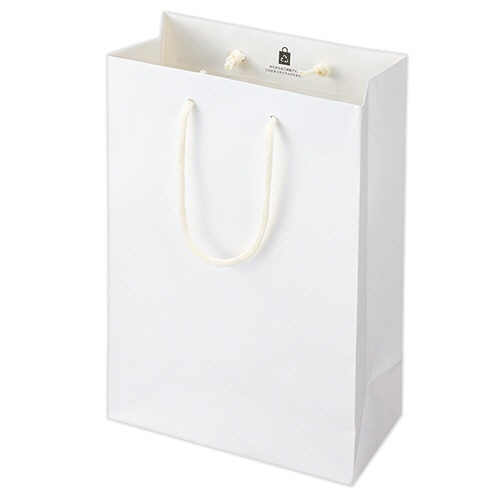 丸玉工業 ジーナス クラフトエンボスバッグ S ホワイト 10枚/セット(ご注文単位1セット)【直送品】