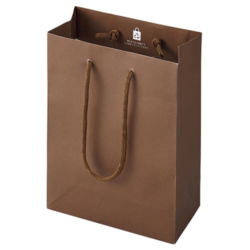 丸玉工業 ジーナス クラフトエンボスバッグ XS ブラウン 10枚/セット(ご注文単位1セット)【直送品】