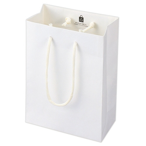 丸玉工業 ジーナス クラフトエンボスバッグ XS ホワイト 10枚/セット(ご注文単位1セット)【直送品】