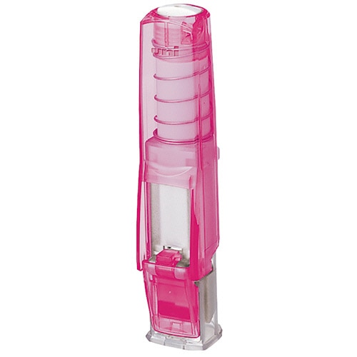 三菱鉛筆 ワンタッチ式印鑑ホルダー「はん蔵」 透明ピンク HLD2T.13 1個(ご注文単位1個)【直送品】