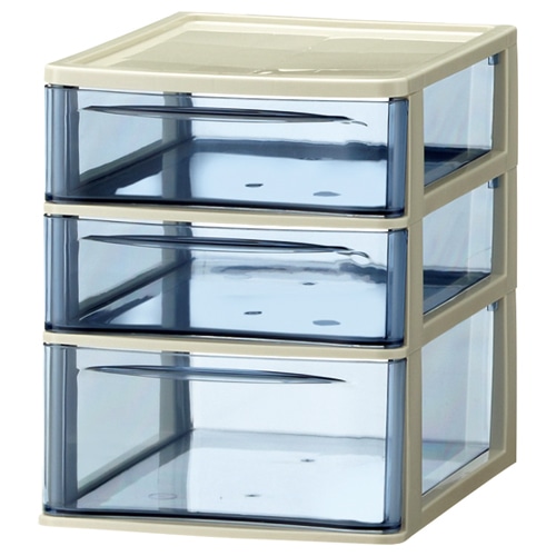 山田化学 スタックチェスト A4タテ 浅型2段・深型1段 ダークブルー A4-C3 1個(ご注文単位1個)【直送品】