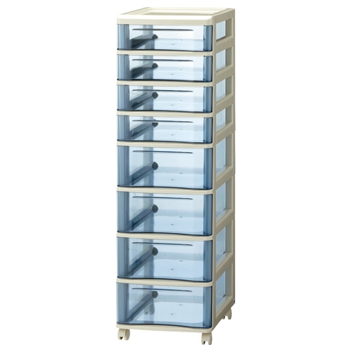 山田化学 スタックチェスト B4 浅型4段・深型4段 ダークブルー B4-C8 1台（ご注文単位1台）【直送品】