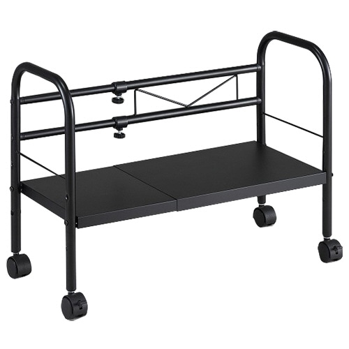 伸晃 デスク下フリーラック 伸縮タイプ 黒 DR-EX 1台（ご注文単位1台）【直送品】