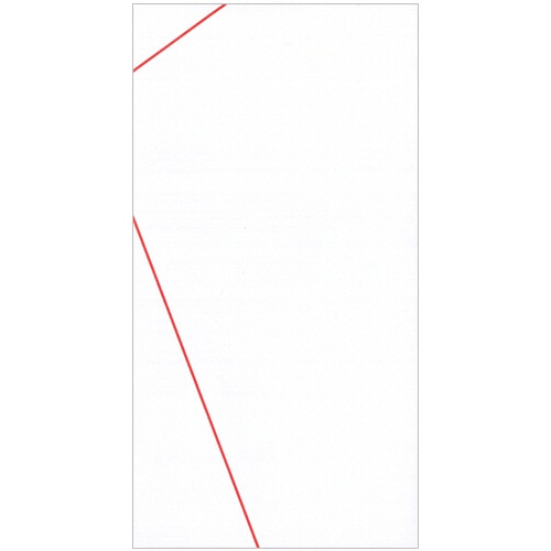 大阪折 赤白7本 無地(中袋付) 1枚(ご注文単位1枚)【直送品】