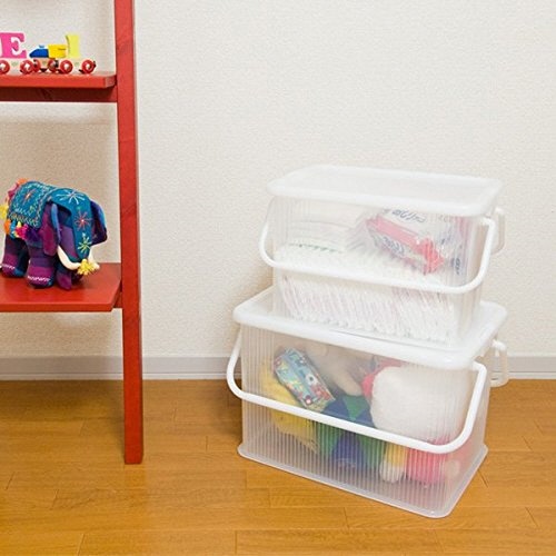 天馬 プレクシー ロックキャリー L W460×D307×H292mm クリアナチュラル 1個(ご注文単位1個)【直送品】