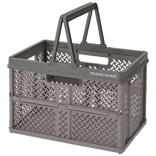 天馬 折りたたみバスケット M グレー 1個（ご注文単位1個）【直送品】