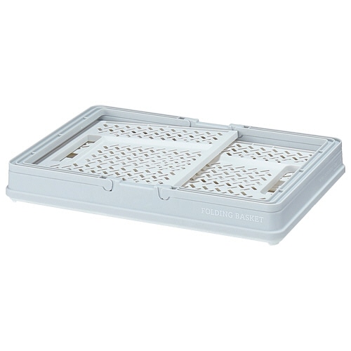 天馬 折りたたみバスケット M ホワイト 1個（ご注文単位1個）【直送品】