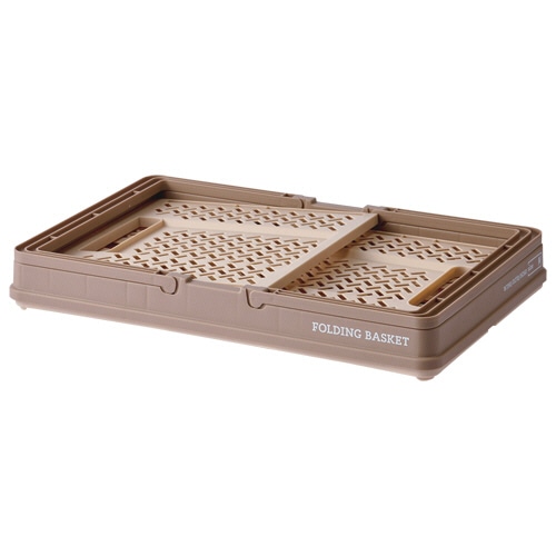 天馬 折りたたみバスケット S ベージュ 1個(ご注文単位1個)【直送品】