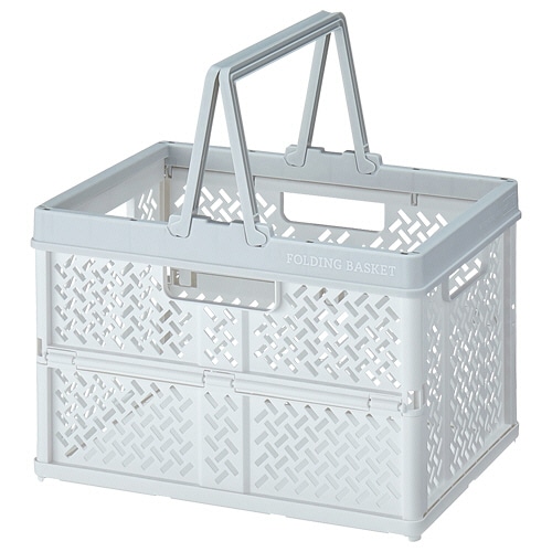 天馬 折りたたみバスケット S ホワイト 1個（ご注文単位1個）【直送品】