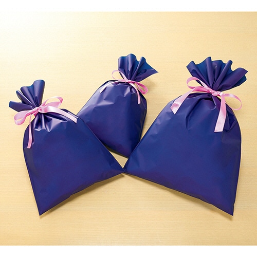 店研創意 ストア・エキスプレス 無地梨地ギフトバッグ ネイビー 200×320mm 20枚/袋(ご注文単位1袋)【直送品】