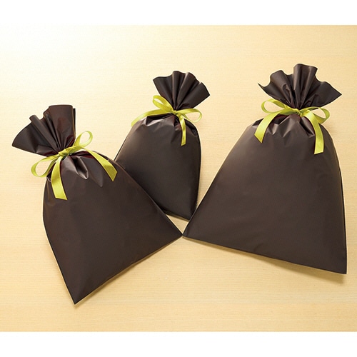 店研創意 ストア・エキスプレス 無地梨地ギフトバッグ ブラウン 200×320mm 20枚/袋（ご注文単位1袋）【直送品】