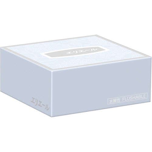 大王製紙 エリエールティシュー(水解性) ハーフサイズ 50組 1箱（ご注文単位1箱）【直送品】