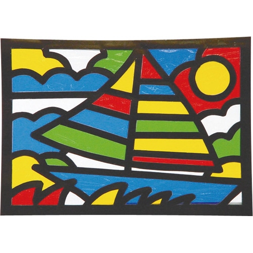 トーヨー カラーセロファン 32×44cm 5色(各1枚) 110800 5枚/袋(ご注文単位1袋)【直送品】