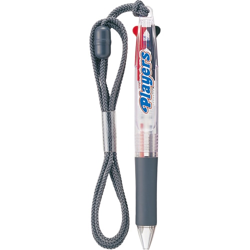 三菱鉛筆 ストラップ付2色ボールペン プレイヤーズ 0.7mm (軸色：透明) SE382.T 1本（ご注文単位1本）【直送品】
