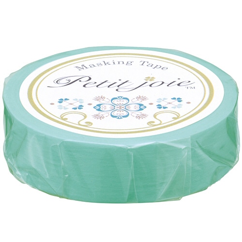 ニチバン プチジョア マスキングテープ 15mm×18m ライトブルー PJMT-15S058 1巻（ご注文単位1巻）【直送品】