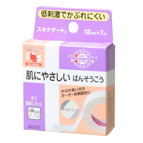 ニチバン スキナゲート 12mm×7m SG127 1巻（ご注文単位1巻）【直送品】