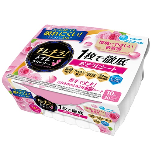 大王製紙 エリエール キレキラ! ハッピーローズの香り 本体 10枚/袋（ご注文単位1袋）【直送品】