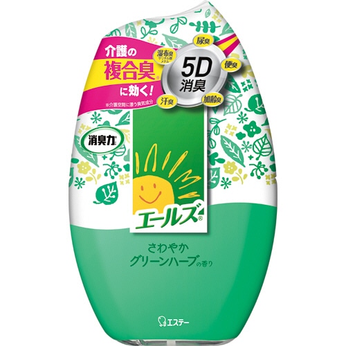 エステー エールズ 消臭力 部屋用 さわやかグリーンハーブの香り 400ml 1個(ご注文単位1個)【直送品】