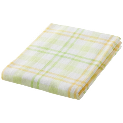 林 ソーダチェック バスタオル グリーン BC449154 1枚(ご注文単位1枚)【直送品】