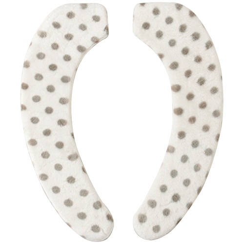 小久保工業所 Petapon ふっくら便座シート ボアタイプ ドットモノトーン ホワイト KSN-038 1パック（ご注文単位1パック）【直送品】