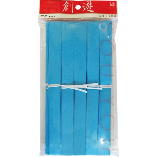 今村紙工 おはながみ 10枚折加工済 水 OH-404 10本/袋（ご注文単位1袋）【直送品】