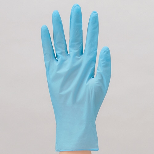 ショーワグローブ No.882 ニトリスト・タッチ パウダーフリー M ブルー #882-M 100枚/箱（ご注文単位1箱）【直送品】