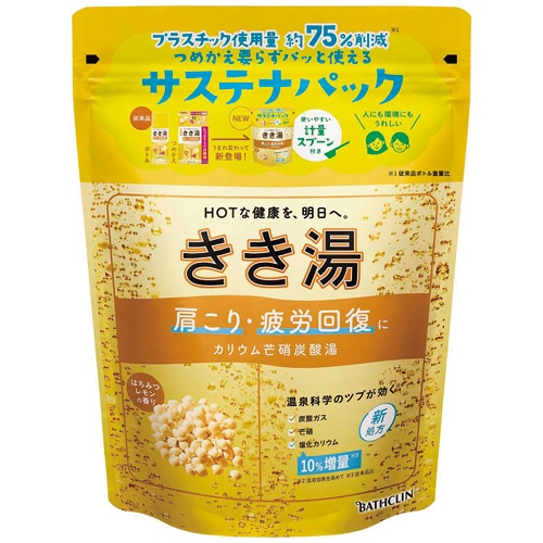バスクリン きき湯 カリウム芒硝炭酸湯 360g 1個（ご注文単位1個）【直送品】