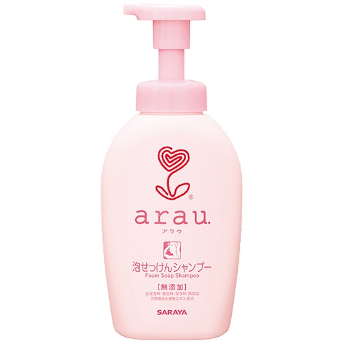 サラヤ アラウ.泡せっけんシャンプー 本体 500ml 1個（ご注文単位1個）【直送品】