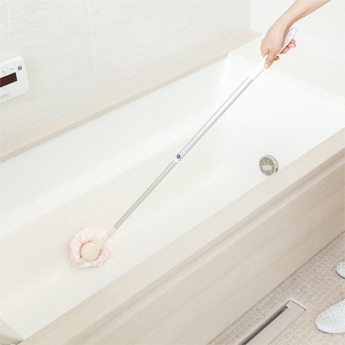 山崎産業 ユニットバスボンくん抗菌 ロング ピンク 1本(ご注文単位1本)【直送品】