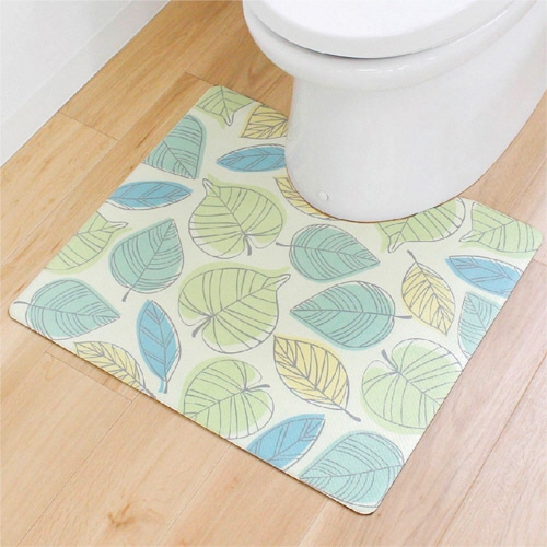 オカ 拭いてお手入れするトイレマット 約55×60cm ウッド 1枚(ご注文単位1枚)【直送品】