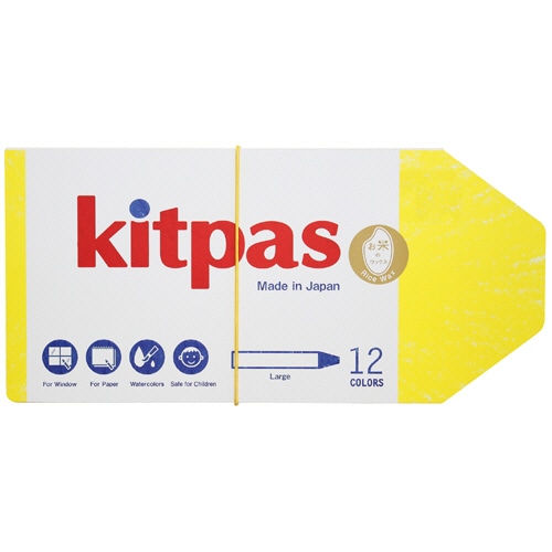 日本理化学 キットパスラージ 12色(各色1本) KPL-12C 1パック（ご注文単位1パック）【直送品】