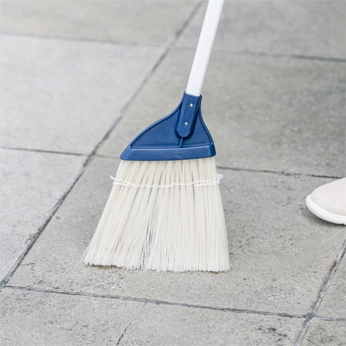 山崎産業 庭箒ニューブルロン 短柄 1本(ご注文単位1本)【直送品】